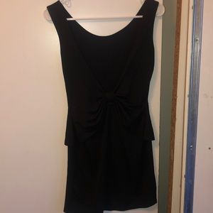 Mini Black Dress / Open Back with big bow